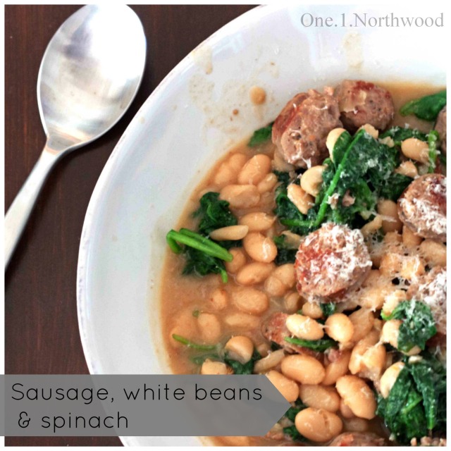 sausage white bean & spinach